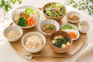 お腹の張りが気になるときの発酵食品・食物繊維の摂り方｜種類とタイミングの整理